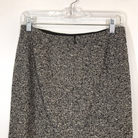 Max Mara Gray Size 6 Tweed Wool Blend Pencil Skirt Made it Italy Dark Academia - Picture 4 of 9